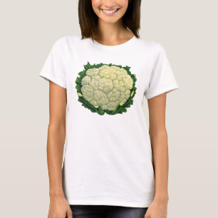 Camiseta Verduras de comida antigua Cauliflower