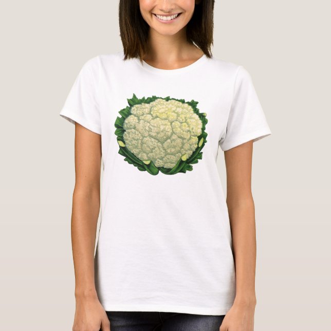Camiseta Verduras de comida antigua Cauliflower (Anverso)