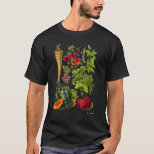 Camiseta Verduras de jardín vegetal comida saludable