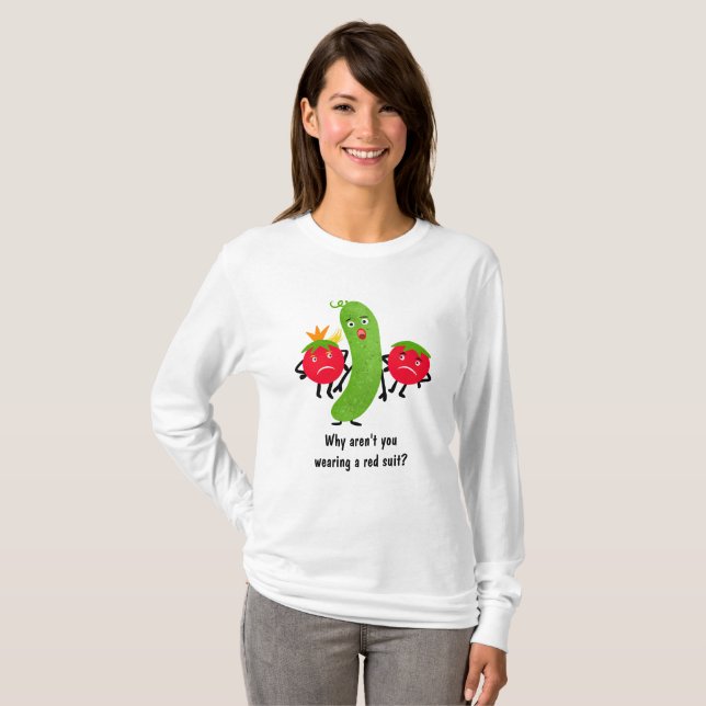 Camiseta Verduras divertidas (Anverso completo)