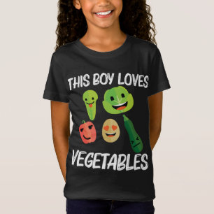 Camiseta Verduras divertidas para los niños de frutas de hu