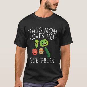 Camiseta Verduras divertidas para mamá Mamá Fruta Vegetales