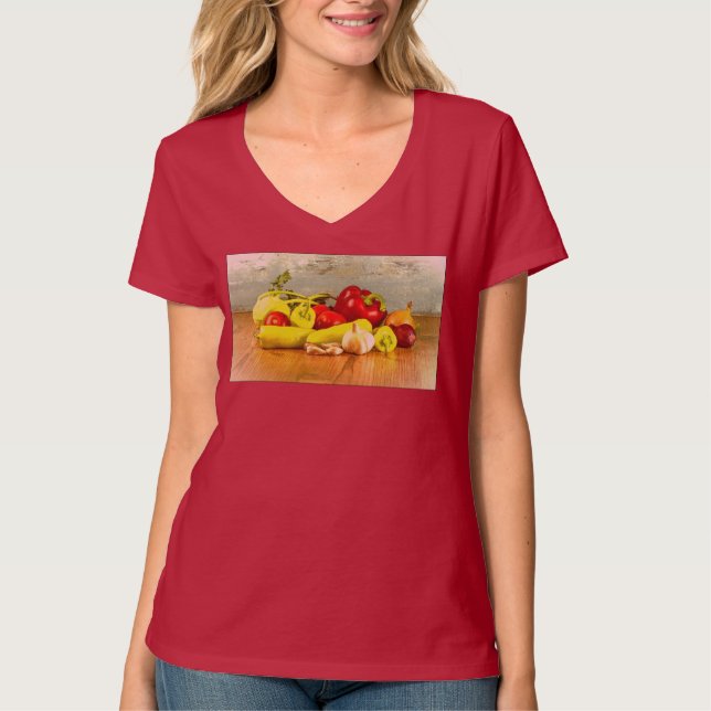 Camiseta "Verduras" Foto Cute. ¡Hazte con una en Zazzle (Anverso)