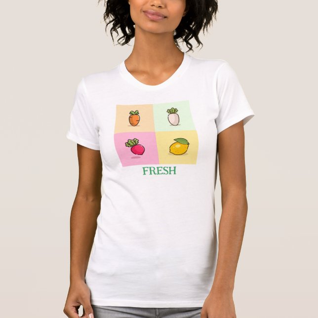 Camiseta Verduras frescas (Anverso)