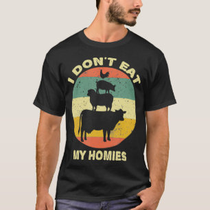 Camiseta verduras graciosas dicen veganismo