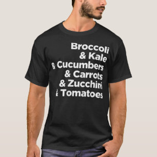 Camiseta Verduras para vegetarianos y veganos