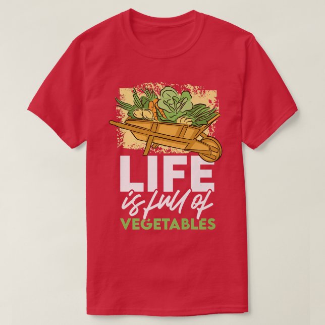 Camiseta Verduras Vegetales Comer comida saludable Farme or (Diseño del anverso)