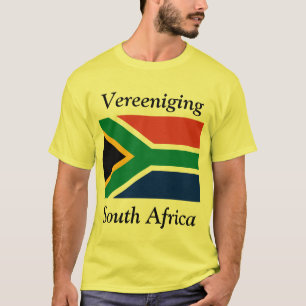Camiseta Vereeniging, Sudáfrica con la bandera de Sudáfrica