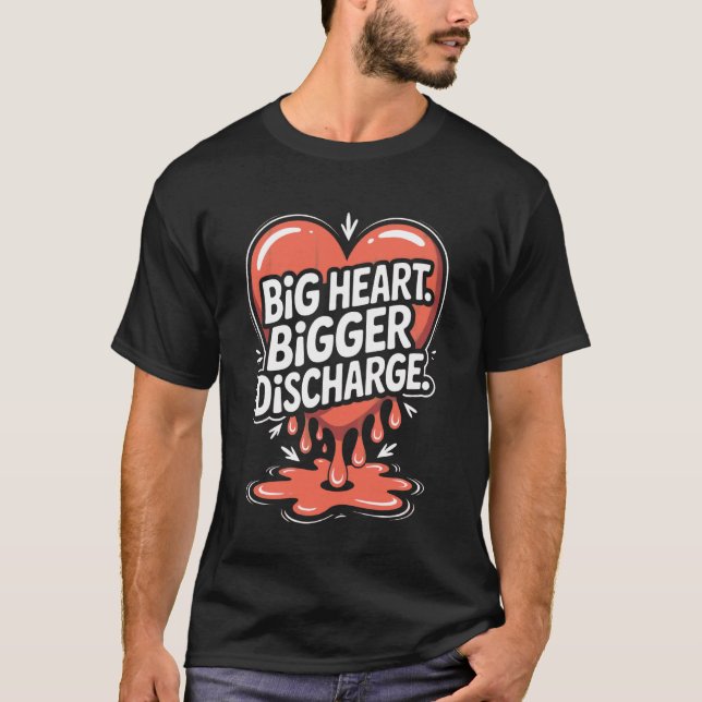 Camiseta vergonzosa meme divertido corazón inaprop (Anverso)
