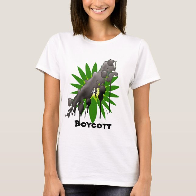 Camiseta Vergüenza en derrame de petróleo del golfo del (Anverso)