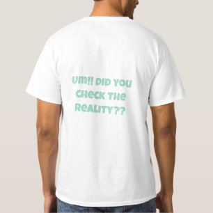 Camiseta VerificaciónDeLaRealidad