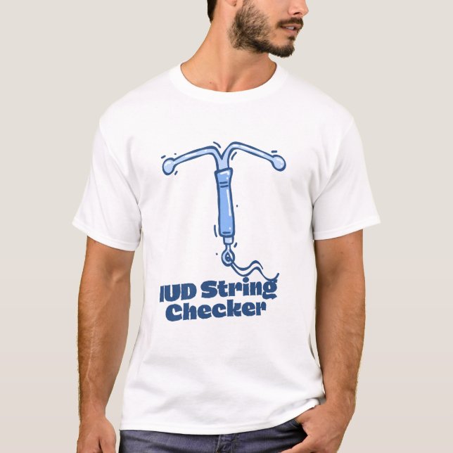 Camiseta verificador de hilo de DIU (Anverso)