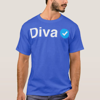 Camiseta Verificando el regalo gracioso de Diva para las mu