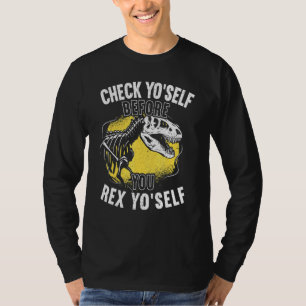Camiseta Verificarte Antes De Rex Yo Self T Dinosau