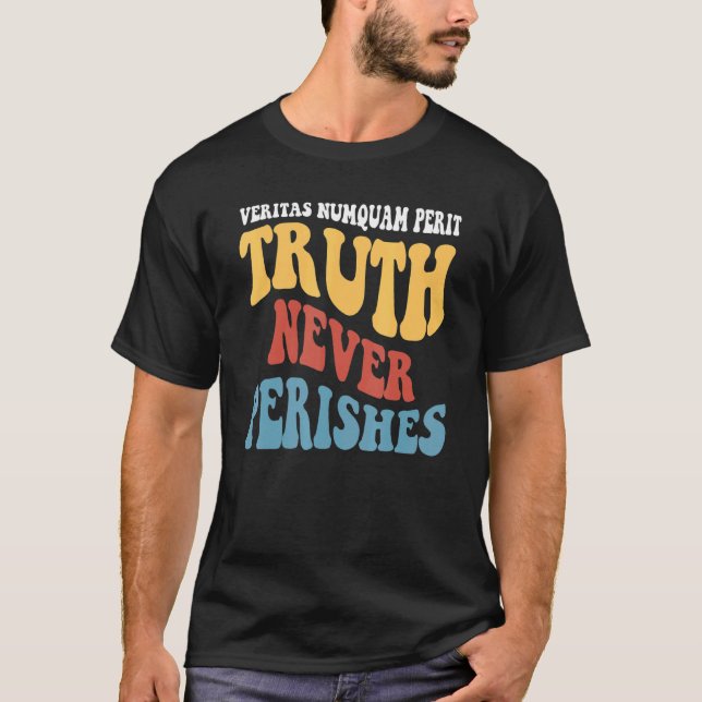 Camiseta Veritas Numquam Perit Truth Nunca Paga (Anverso)