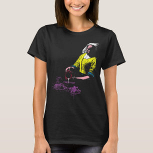 Camiseta Vermeer La Milkmaid Pop 80s Mínimo Barroco A