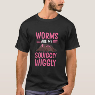 Camiseta Vermi Compost Red Wiggler Worm Hunter Worm Fa