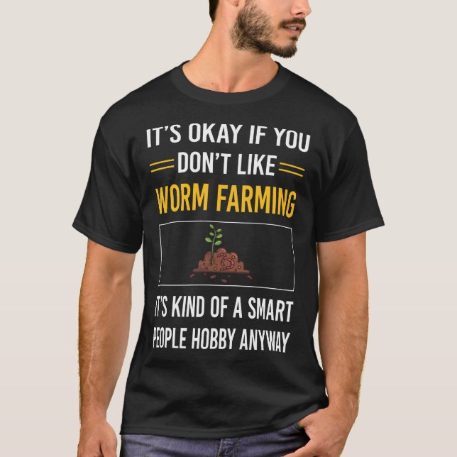 Camiseta Vermicompostaje del agricultor de gusanos intelige (Anverso)