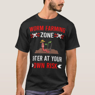 Camiseta Vermicompostaje del agricultor de la zona de riesg
