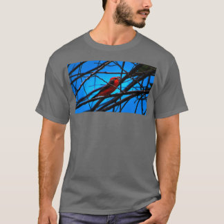 Camiseta Vermilion Flycatcher Con Comida Sabrosa