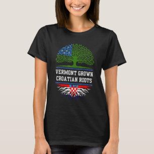 Camiseta Vermont crece con raíces croatas Croacia