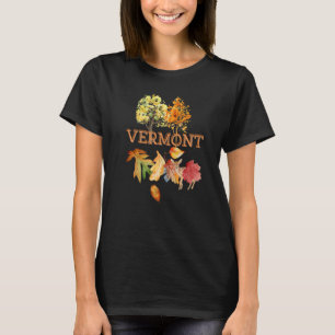 Camiseta Vermont Cute Fall Travel deja vacaciones turística