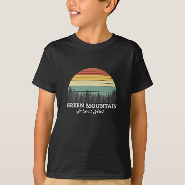 CAMISETA VERMONT DE MONTAÑA VERDE (Anverso)