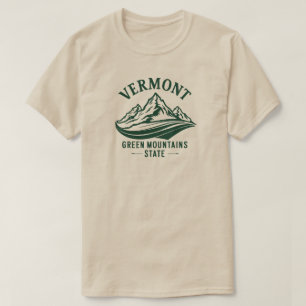 Camiseta Vermont El estado de la montaña verde
