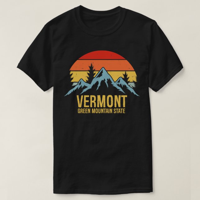 Camiseta Vermont Green Mountain (Diseño del anverso)