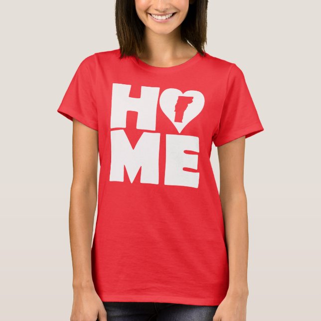 Camiseta Vermont Home Heart State Tees (Anverso)