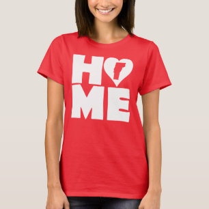 Camiseta Vermont Home Heart State Tees T-Shirt