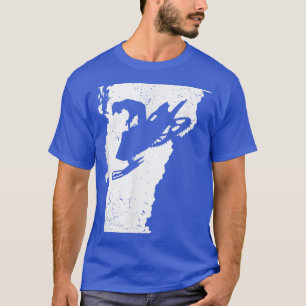 Camiseta Vermont Map Snowmobile Riding Wind Sports Snowmo