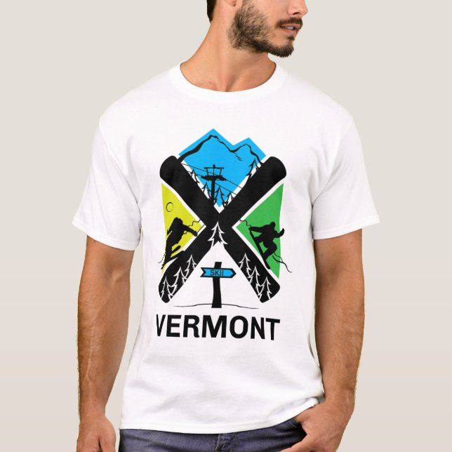 Camiseta Vermont Ski T Shirt - Skiing And Snowboard Accesso (Anverso)