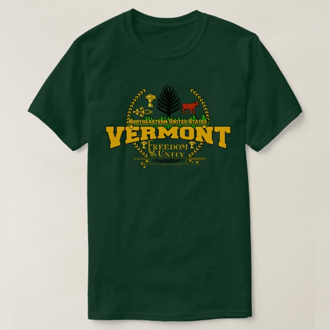 Camiseta Vermont State USA (Diseño del anverso)