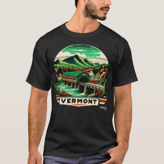 Camiseta Vermont Vistas Green Mountains Maple American Vint