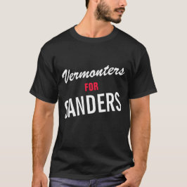 CAMISETA VERMONTERS FOR SANDERS - DISEÑO DE TEXTO DE PLANTI