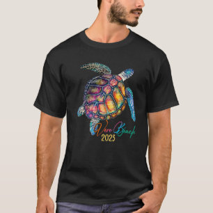 Camiseta Vero Beach 2023 Tiro Dye Sea Turtle Familia Va