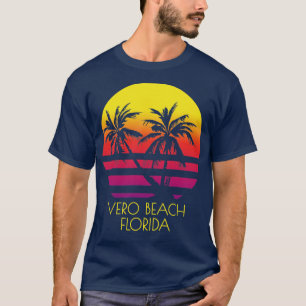 Camiseta Vero Beach Florida Palm Trees Tropicales Vaca Suns
