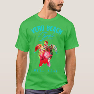 Camiseta Vero Beach Florida Tropical Hibiscus Flowsea T