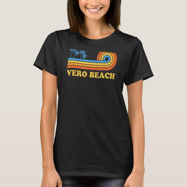 Camiseta Vero Beach Florida Verano Fl Tropical Zero Beach (Anverso)