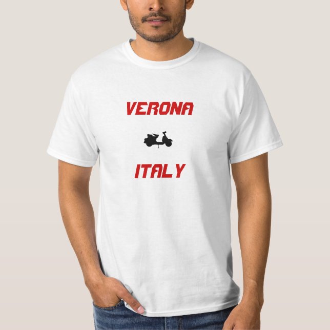 Camiseta Verona, Italia Scooter (Anverso)