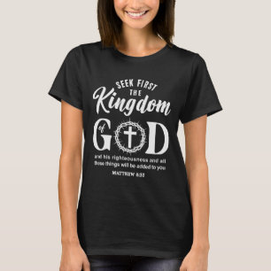 Camiseta Versículo Bíblico Buscad Primeramente El Reino De