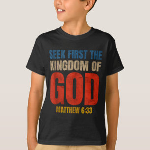 Camiseta Versículo Bíblico Buscad Primeramente El Reino De 