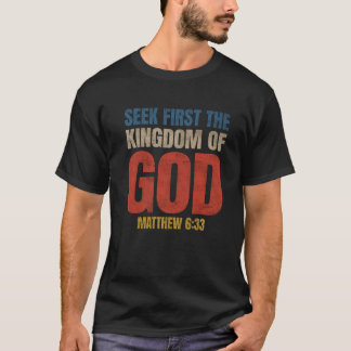 Camiseta Versículo Bíblico Buscad Primeramente El Reino De