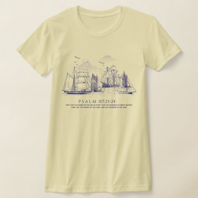 Camiseta Versículo Bíblico Costero (Distribución)