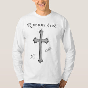 Camiseta versículo bíblico cristiano Romanos 8:28