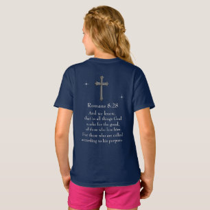 Camiseta versículo bíblico cristiano Romanos 8:28
