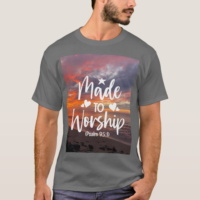 Camiseta Versículo bíblico para adoración (Anverso)