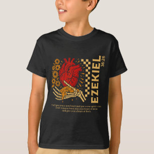 Camiseta Versículo de la Biblia Corazón de Carne Ezequiel 3