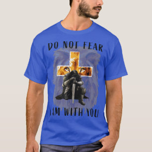 Camiseta Versículo de la Biblia Cristiana Hombres León Fe M